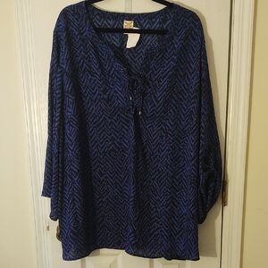 Faded Glory Black and Blue Women's Tunic
